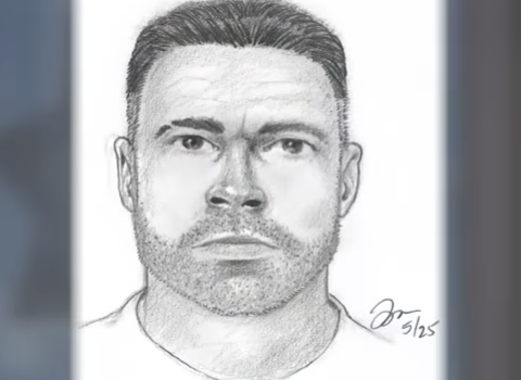 Sketch of suspect who was fought off by girl with jiu-jitsu training